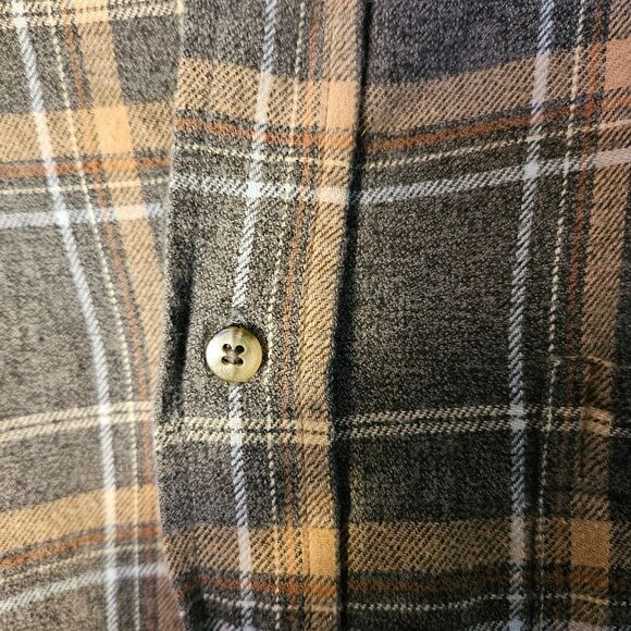 Consensus Sportswear Men's XLT Cotton Flannel Button-Up Plaid Shirt Dad Core - Picture 7 of 10